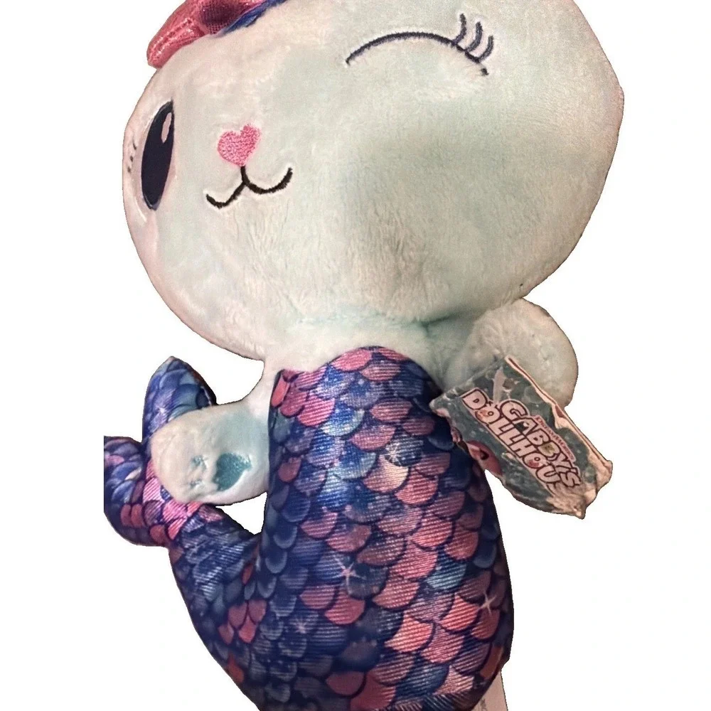 DreamWorks Gabby's Dollhouse Mercat Plush 8 Inch Mermaid Cat Spin Master Toy